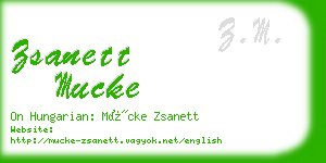 zsanett mucke business card